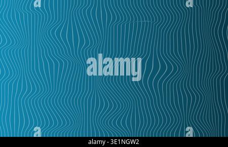 Abstract blue wave pattern with flowing lines for modern technology or scientific backgrounds and presentations Stock Vector