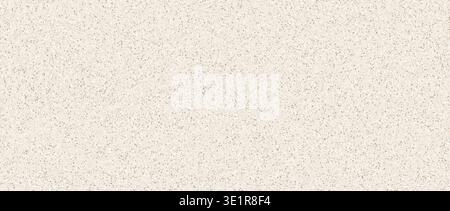 Beige seamless stone texture. Light ecru grain noise background with speckles, flecks, particles. Distress repeated grit pattern wallpaper. Vector material speck backdrop. Craft dotted paper surface Stock Vector