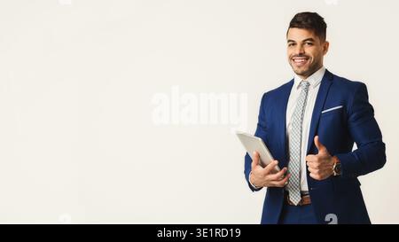 Successful and confident business leader, copy space Stock Photo