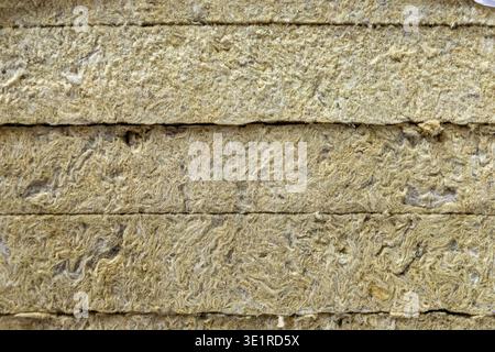 Mineral wool insulation texture background Stock Photo