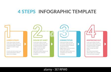 Infographic elements with numbers and place for your text, workflow, process chart, four steps or options, vector eps10 illustration Stock Vector