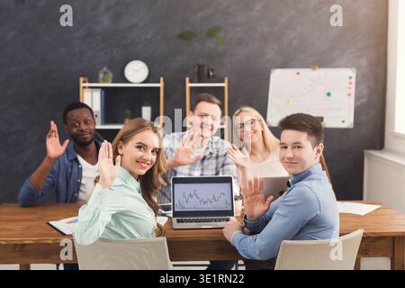 Business team discussing results of their work Stock Photo