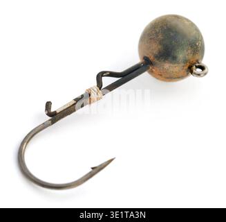 Jighead hook for catching predatory fish Stock Photo