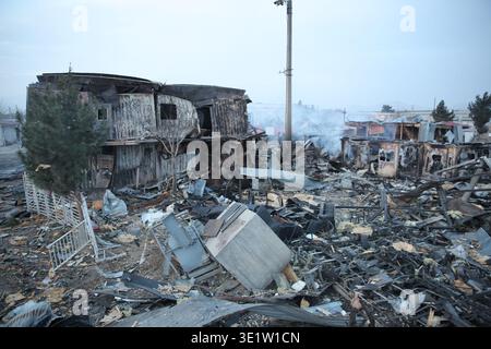 Kabul, Afghanistan. 17th Mar, 2026. A general view shows the shattered ruins and piles of rubble following an airstrike on a drug rehabilitation hospital in Kabul, which killed and injured hundreds. The Taliban government has blamed the attack on Pakistan, while Pakistani officials have categorically rejected the allegations. Credit: Sami Jan/dpa/Alamy Live News Stock Photo