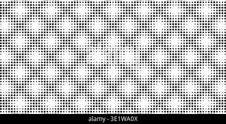 Halftone diamond pattern with geometric grid texture. Modern rhombus design for premium backgrounds, quilts, and decorative wallpaper projects. Stock Vector