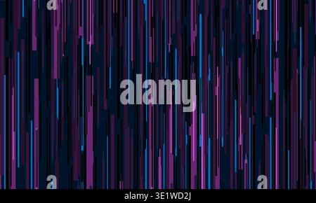 Magenta vertical streaks abstract background neon purple and pink lines falling like digital rain with glitch textures and high contrast, bold Stock Photo