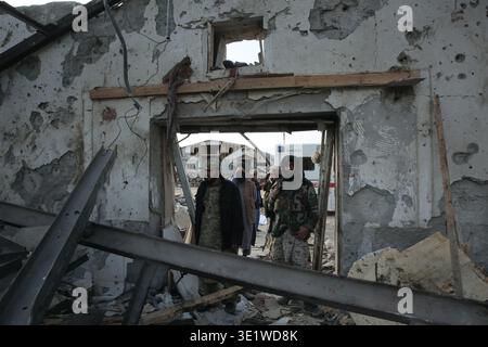 Kabul, Afghanistan. 17th Mar, 2026. Taliban security forces roam the shattered ruins of the drug rehabilitation hospital following an airstrike, which killed and injured hundreds. The Taliban government has blamed the attack on Pakistan, while Pakistani officials have categorically rejected the allegations. Credit: Sami Jan/dpa/Alamy Live News Stock Photo