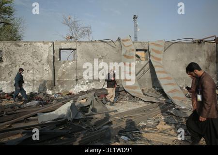 Kabul, Afghanistan. 17th Mar, 2026. Taliban security forces roam the shattered ruins of the drug rehabilitation hospital following an airstrike, which killed and injured hundreds. The Taliban government has blamed the attack on Pakistan, while Pakistani officials have categorically rejected the allegations. Credit: Sami Jan/dpa/Alamy Live News Stock Photo