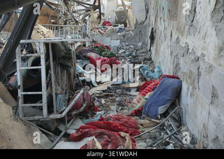 Kabul, Afghanistan. 17th Mar, 2026. Clothes are seen among the ruins of the drug rehabilitation hospital following an airstrike, which killed and injured hundreds. The Taliban government has blamed the attack on Pakistan, while Pakistani officials have categorically rejected the allegations. Credit: Sami Jan/dpa/Alamy Live News Stock Photo