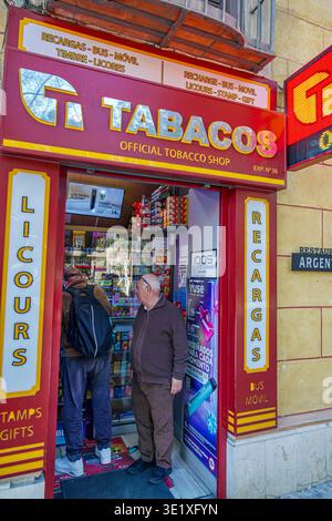tobacco shop near me fuengirola Tobacco shop, store in Malaga, Spain Stock Photo