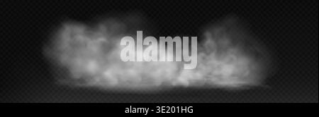 Dark storm clouds background ,dramatic overcast sky, ominous moody atmosphere, realistic thunderstorm clouds. Stock Vector