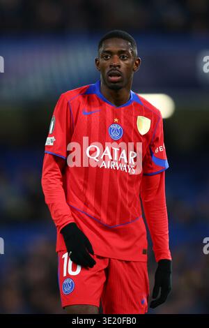 LONDON, UK - 17th Mar 2026:  Ousmane Dembele of PSG during the UEFA Champions League Last 16 match between Chelsea FC and Paris Saint-Germain FC at Stamford Bridge  (Credit: Craig Mercer/ Alamy Live News) Stock Photo