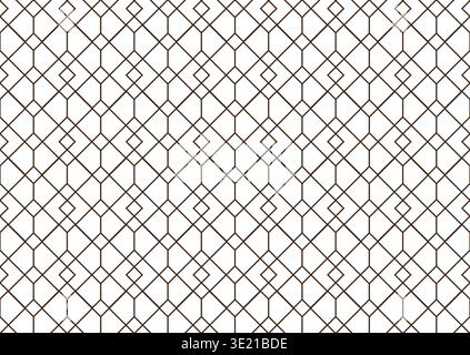 The geometric pattern with lines. Seamless vector background. White and black texture. Graphic modern pattern. Simple lattice graphic design Stock Vector