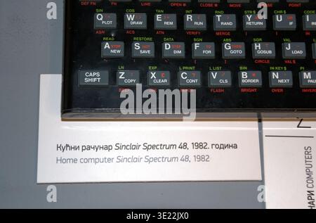 Sinclair ZX Spectrum keyboard close-up. Focus on Basic FOR command