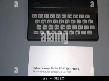 Vintage 1981 Sinclair ZX81 Home Computer Close-up, Computing