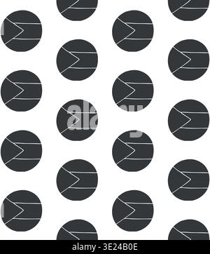 Vector seamless pattern of round Palestine flag Stock Vector