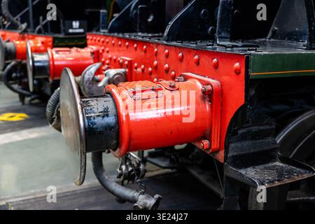Parts of a steam locomotive Stock Photo - Alamy
