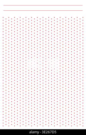 Isometric dots graph paper. Sheet of isometric dotted background. Geometric pattern for school, wallpaper, textures, notebook. Blank on white Stock Vector