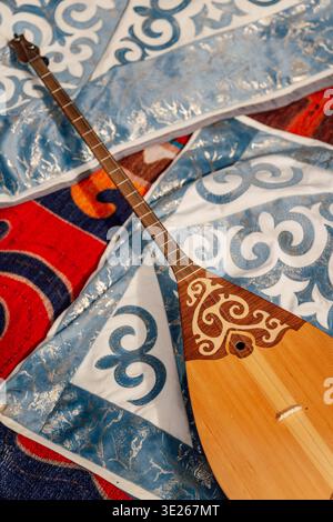 Closeup Of Musical Instrument Details. Focus On Stringed Instrument With Textured Background Stock Photo