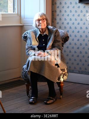 This spring, a unique selection of intricate and hand-drawn designs from celebrated visual artist Marthe Armitage (b.1930) will be on display at Pitzhanger Manor & Gallery.     Marthe Armitage: Pattern Maker will feature more than 40 prints, objects and archive materials from the lifelong career of Marthe Armitage, who at 95 years old spent decades dedicated to the art of hand-drawn and hand-cut designs for wallpaper, curtains and more. Runs from 19 March - 19 July 2026 ... Stock Photo