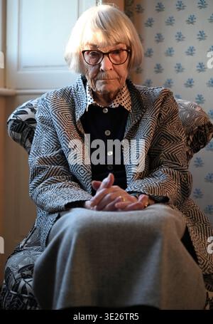 This spring, a unique selection of intricate and hand-drawn designs from celebrated visual artist Marthe Armitage (b.1930) will be on display at Pitzhanger Manor & Gallery.     Marthe Armitage: Pattern Maker will feature more than 40 prints, objects and archive materials from the lifelong career of Marthe Armitage, who at 95 years old spent decades dedicated to the art of hand-drawn and hand-cut designs for wallpaper, curtains and more. Runs from 19 March - 19 July 2026 ... Stock Photo