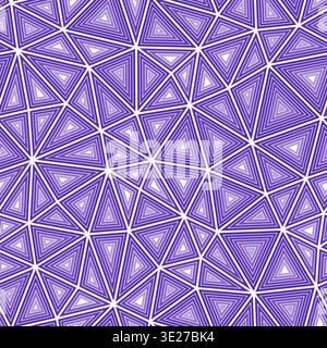 Abstract Mosaic Background. Medium triangles size. Multiple repeated inner triangles. One tone colored style. Repeatable pattern. Stock Vector