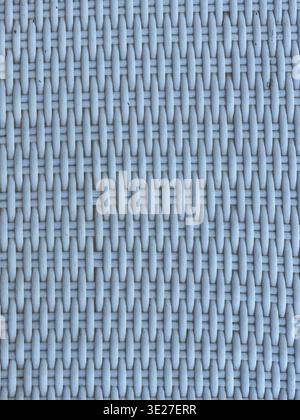 Outdoor Furniture With Woven Rattan. Synthetic Resin Strands Create Cozy Coastal Ambiance Outdoors Stock Photo