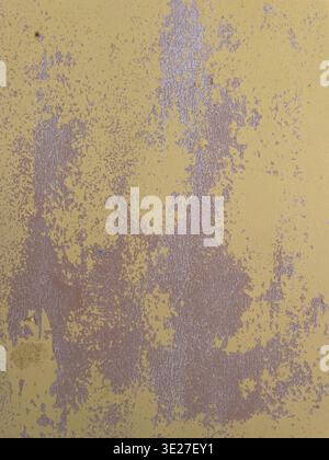 Closeup Shot Of Rustic Plaster Wall With Peeling Paint Displaying Colorful Aged Patina And Rugged Surface Stock Photo