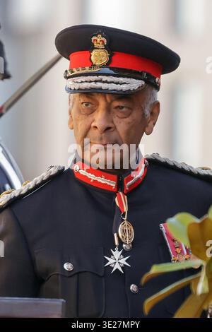London, UK. 17th Mar, 2026. Lord-Lieutenant of Greater London Sir Kenneth Olisa seen at the Garrison Chapel exhibition. Credit: SOPA Images Limited/Alamy Live News Stock Photo