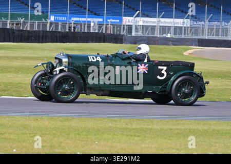 Mark Manton, Bentley Speed 6, Fox and Nicholl Trophy Race a fifteen minute race for Standard and Modified Pre-War Sports Cars,  ODM, Owner Driver Mech Stock Photo