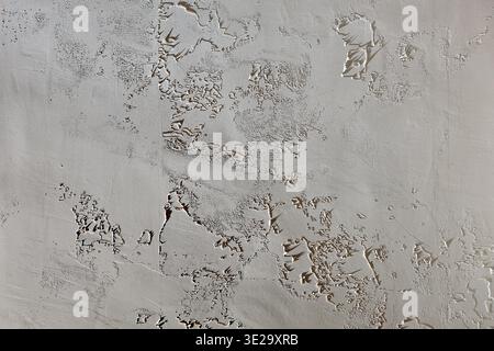 concrete white wall with putty texture Stock Photo