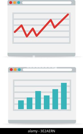 Web analysis icon stock illustration Stock Vector