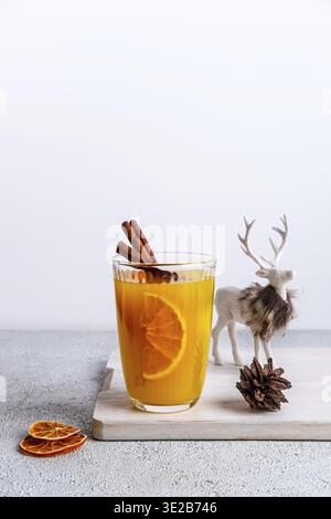 Vibrant and sparkling non-alcoholic punch is perfect for summer gatherings . Colorful cocktails in glasses on white table. Fresh holiday drinks Stock Photo