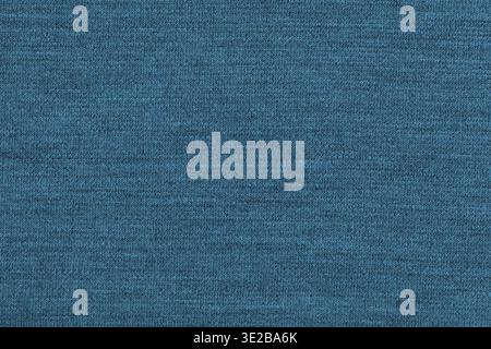 Textile background - woven yarns in wool jersey knitted fabric close up Stock Photo