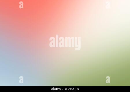Abstract pastel gradient background with soft coral, cream and green tones for modern design Stock Photo