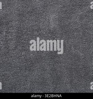 Textured square background from black leather close up Stock Photo