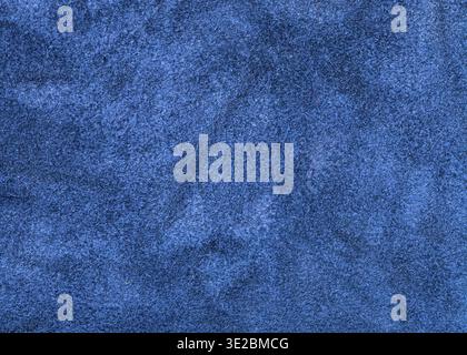 Textured background from blue suede close up Stock Photo