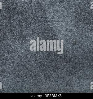 Textured square background from dark gray suede close up Stock Photo