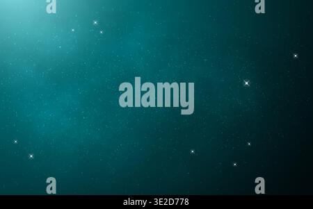 Cosmos background. Color galaxy with starry effect. Realistic universe with nebula. Magic space texture with glowing stars. Milky way wallpaper Stock Vector