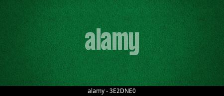 Green color fabric background texture – dark cloth canvas surface. Long wide felt backdrop. Stock Photo