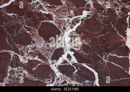 White and red patterned marble in nature Stock Photo