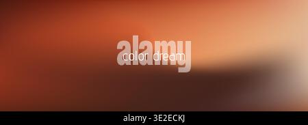 Sunset gradient in orange dark color. Stock Vector