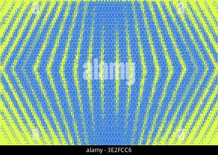 Retro pixel gradient background with halftone dither effect. Digital bitmap texture with abstract dot patterns for video game graphics. Vector Stock Vector