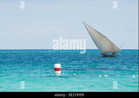 Dhow, Kendwa Beach, Zanzibar Stock Photo