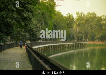 Beautiful Landscape View in Ramna Park, Dhaka, Bangladesh Stock Photo