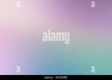 Abstract background blending pink, purple, blue and green hues with noisy texture Stock Photo