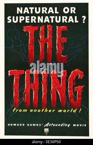 The Thing from Another World movie poster 1951 Stock Photo