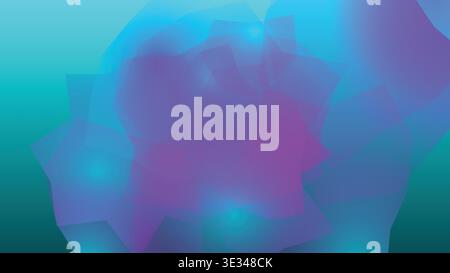 Teal Magenta Soft Mesh Gradient Background Stock Vector