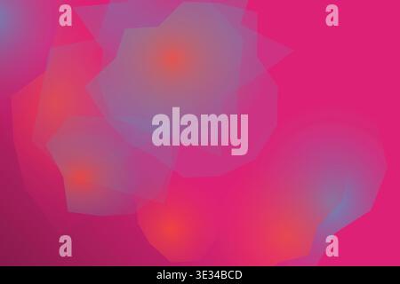 Vibrant Pink Red Aurora Mesh Flow Background Stock Vector