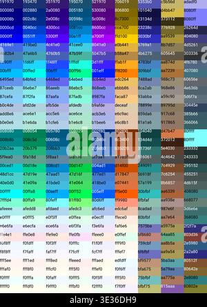 Internet safe color palette - part 3 Stock Vector